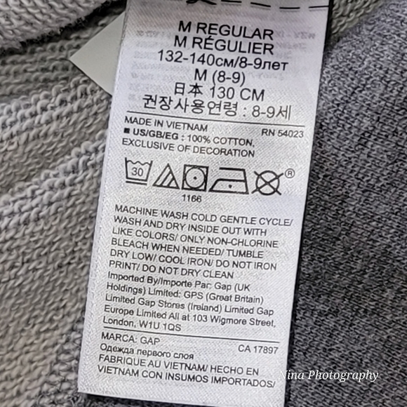 Gap Kids Disney Star Wars Embroidered Patches Galaxy Gray Crew Sweatshirt Sz M 8 - Picture 6 of 9